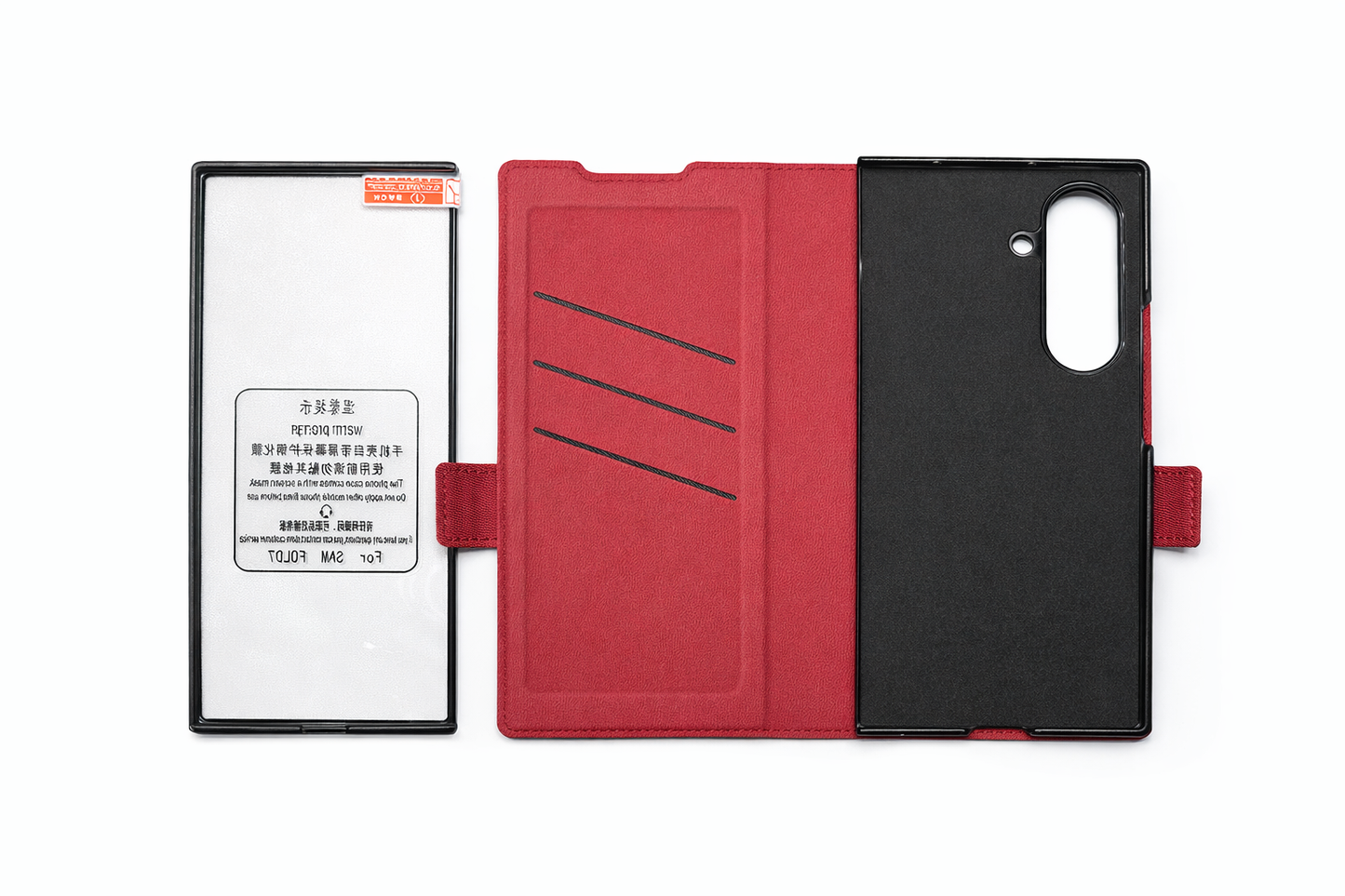 Funda Cartera Ejecutiva con Mica Frontal para Galaxy Z Fold 7