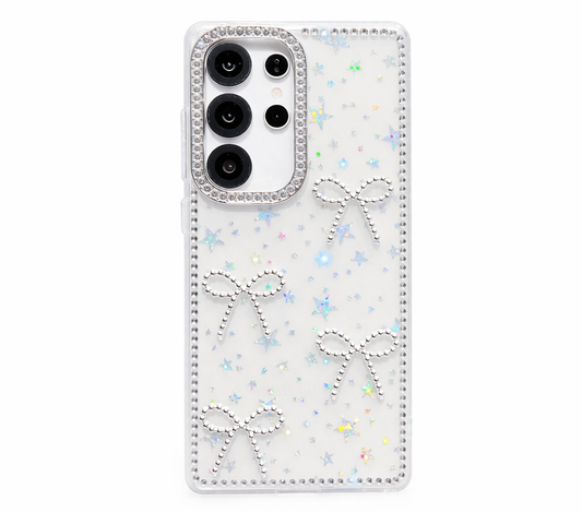 Funda de Moños con Brillos para Samsung S26 Ultra