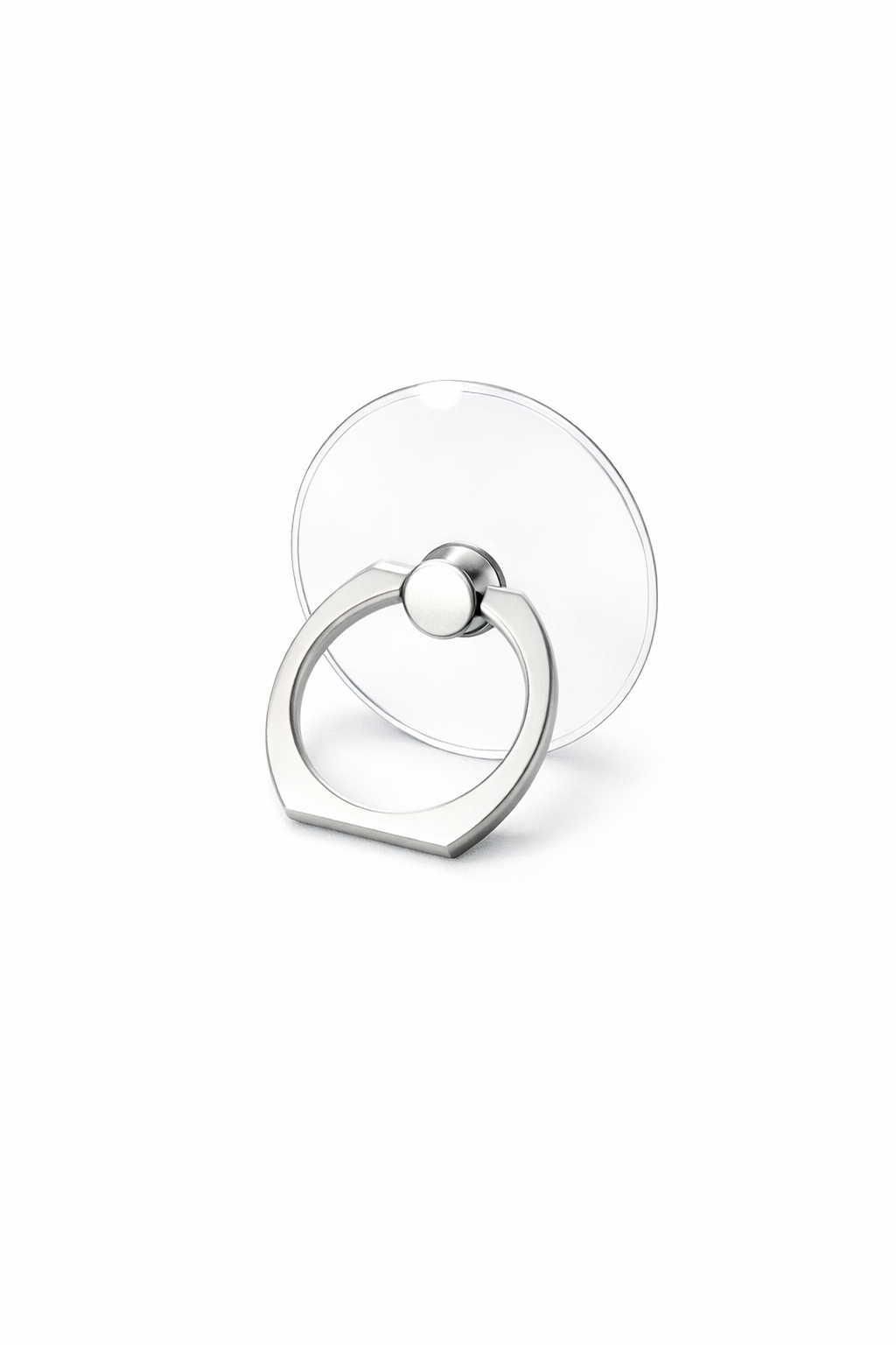 Anillo Soporte Universal Transparente con Agarre Metálico