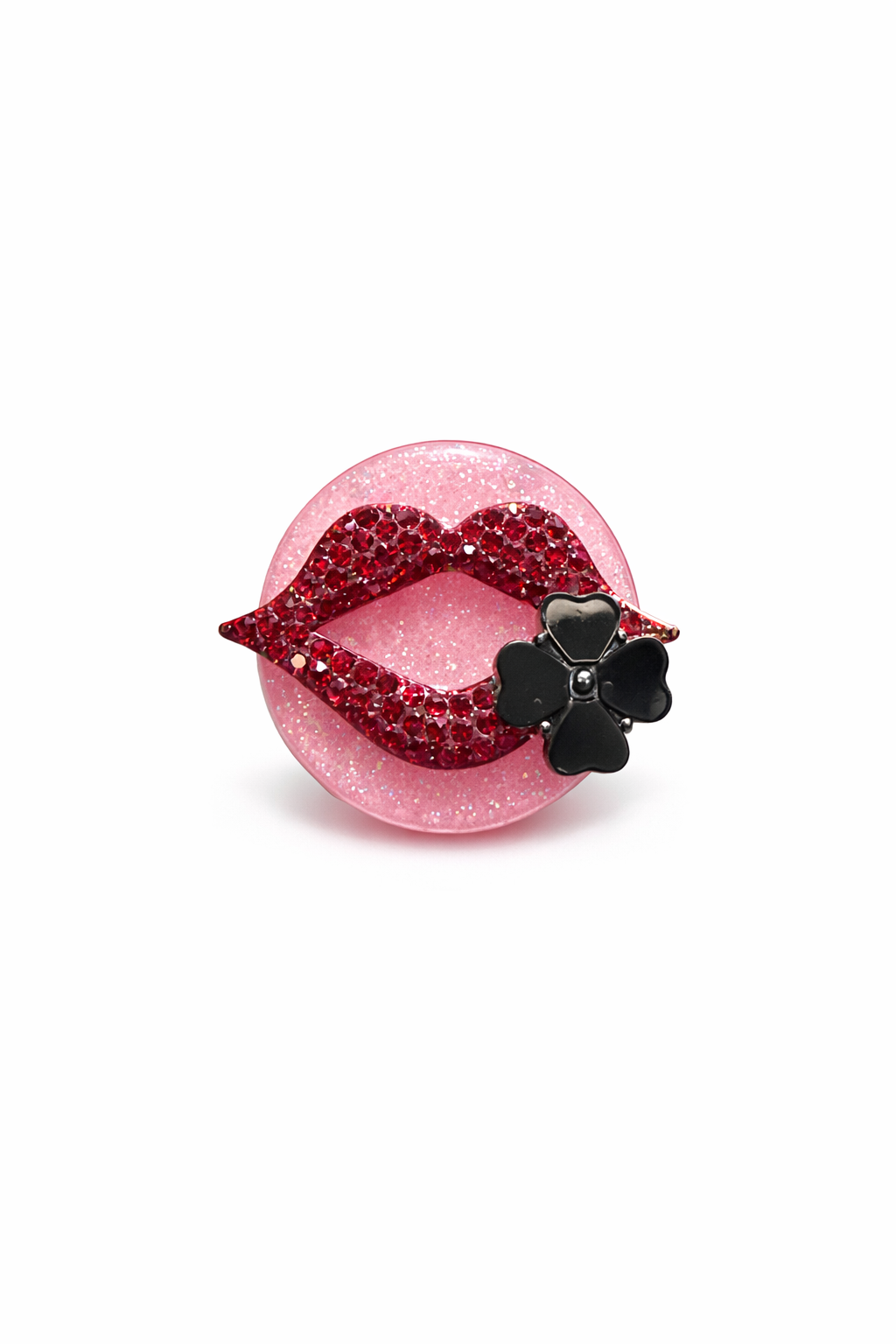 Pop Socket Luxury Lips con Cristales
