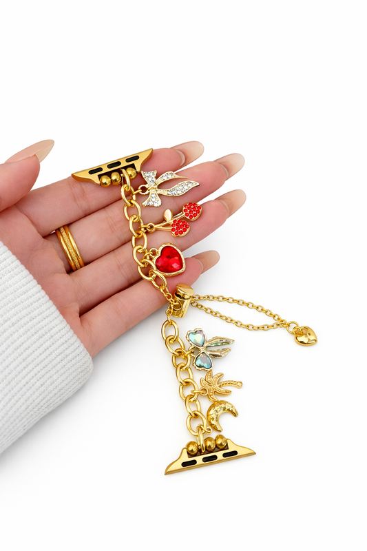 Correa Joyería para Apple Watch Charms Dorados Premium