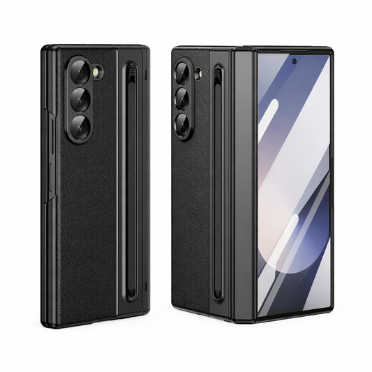 Funda Premium Tipo Cuero para Samsung Galaxy Z Fold 7 con S Pen