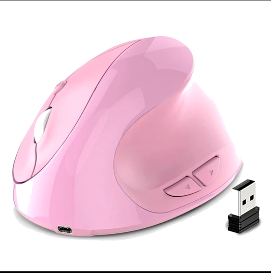 Mouse Inalámbrico Ergonómico Vertical – Receptor USB