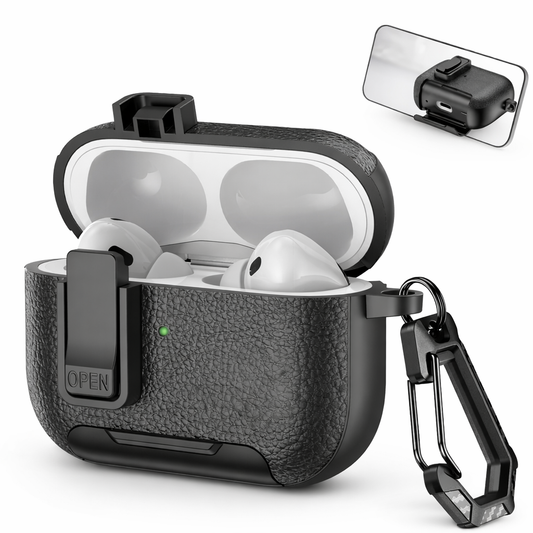 Funda Rugged Premium con Clip y Soporte para AirPods Pro 3