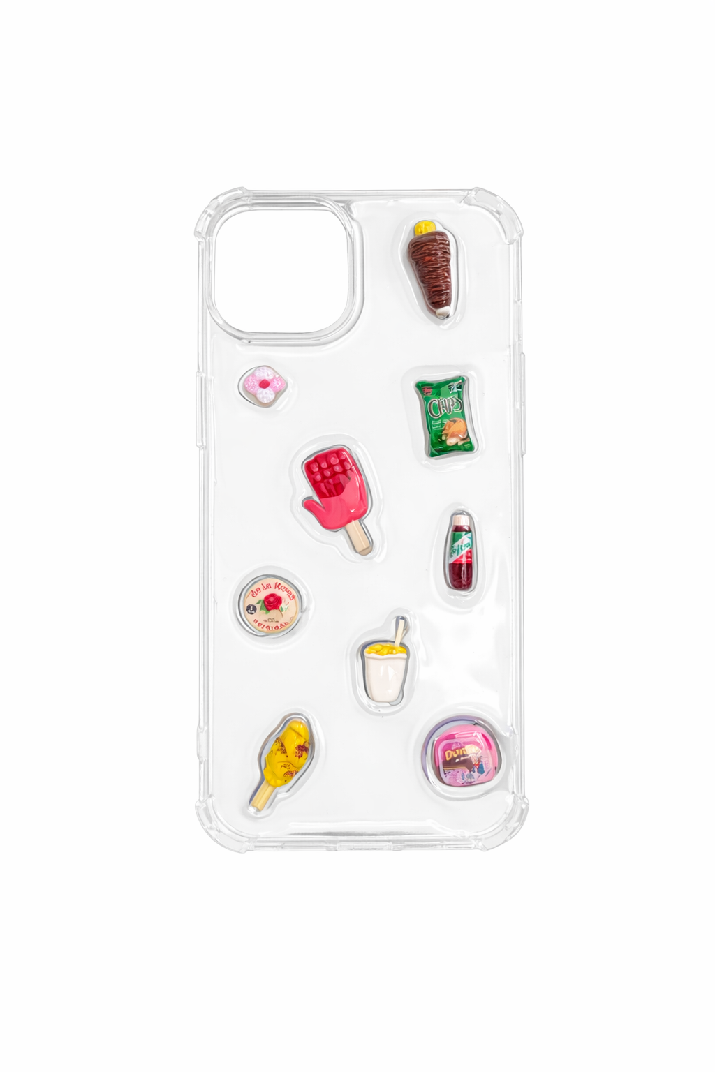 Funda Transparente con Charms 3D para iPhone 14 Plus / 15 Plus