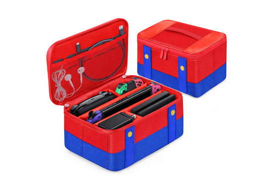 Estuche de Transporte Grande para Nintendo Switch / Switch OLED con Compartimentos