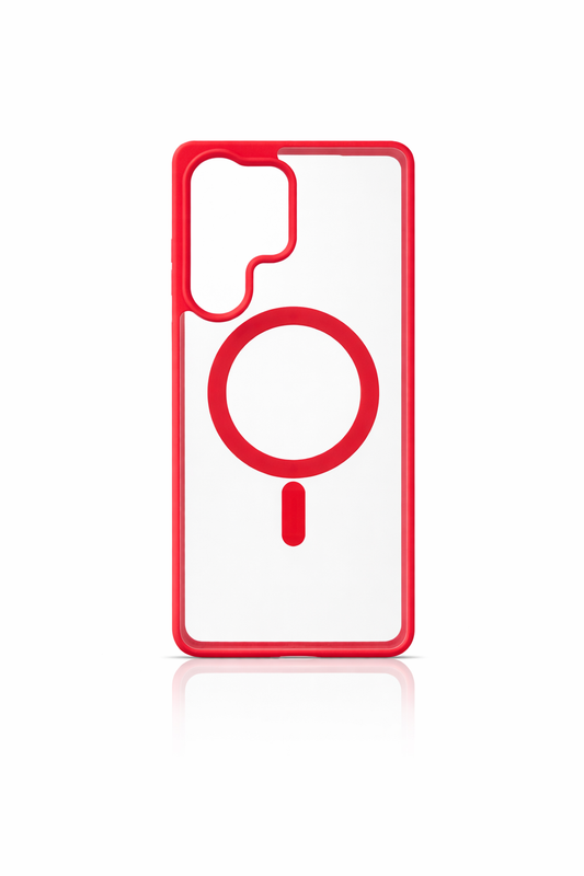 Funda "Mag-Titanium" Crystal con Carga Magnética para Samsung Galaxy S25 Ultra