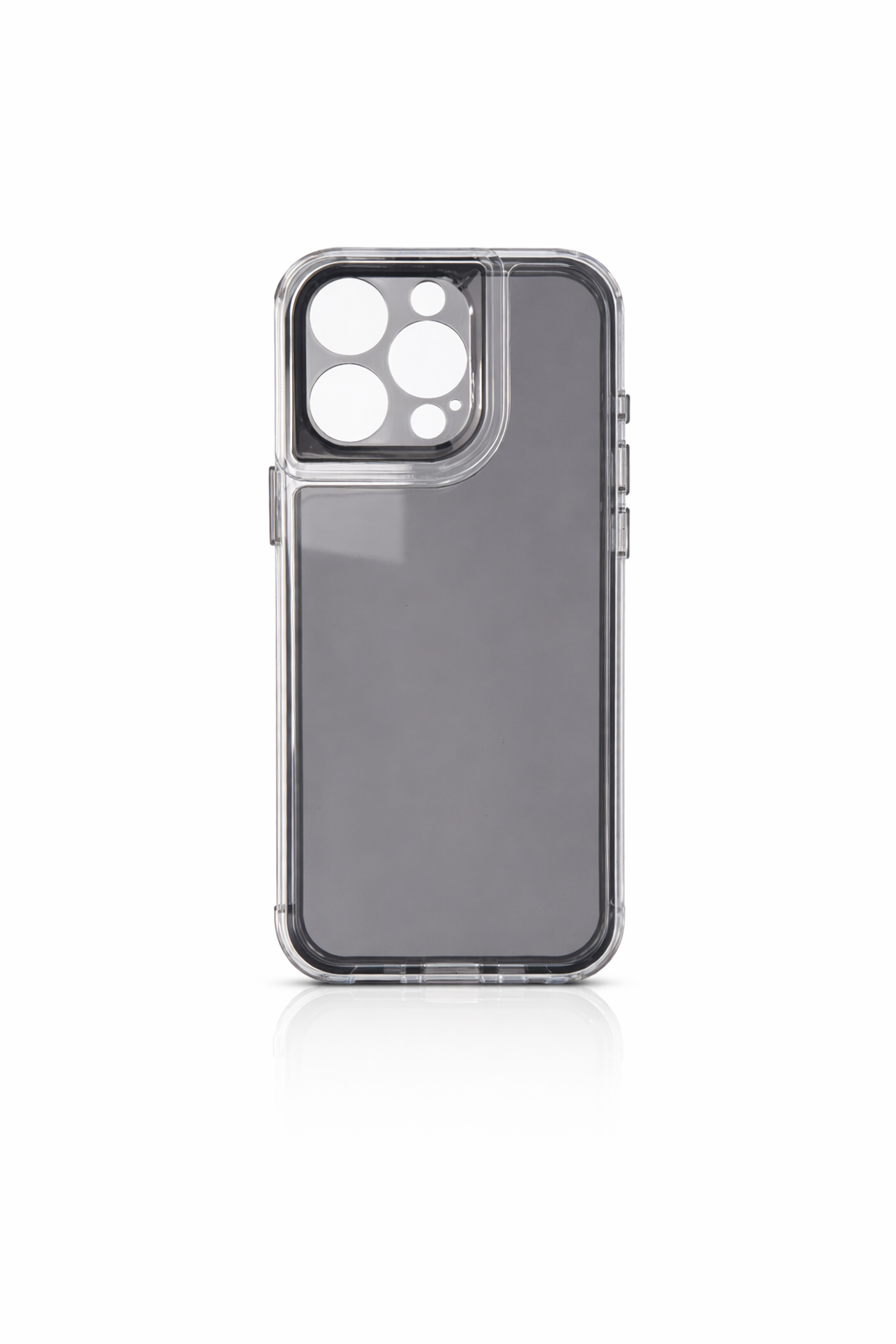 Funda Crystal Series con Bordes Metálicos para iPhone 15 Pro