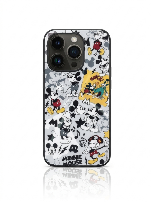 Funda Disney Classics: Mickey & Minnie Graffiti para iPhone 15 Pro