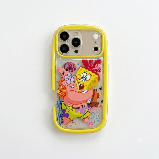 Funda Bob Esponja y Patricio para iPhone 17 Pro Max