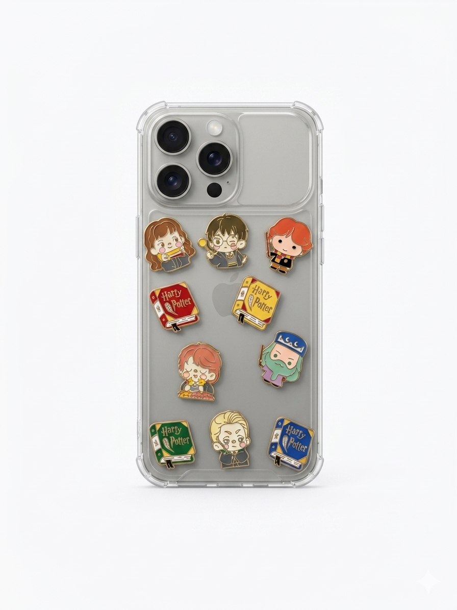 Funda Relieve 3D Personajes Mágicos para iPhone 17 Pro Max