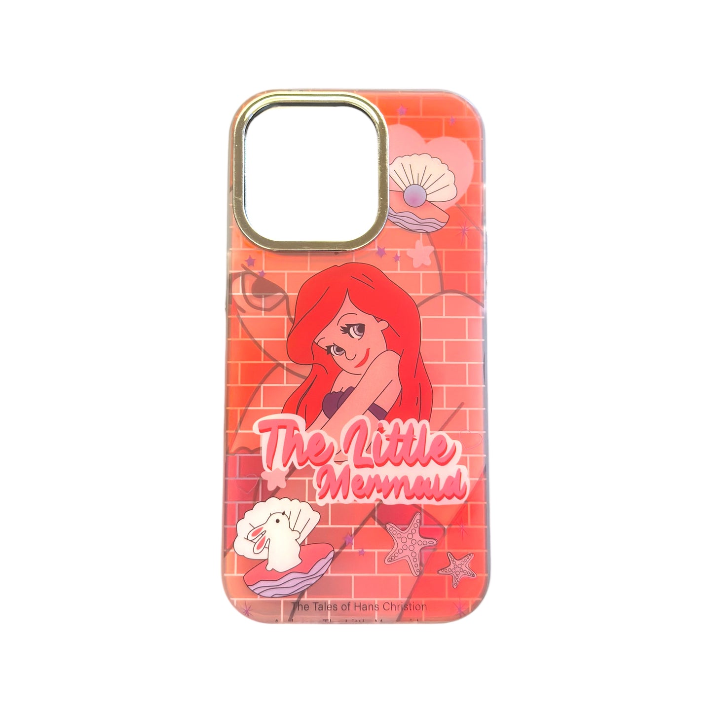 Funda Premium "The Little Mermaid" Retro Pink para iPhone 14 Pro