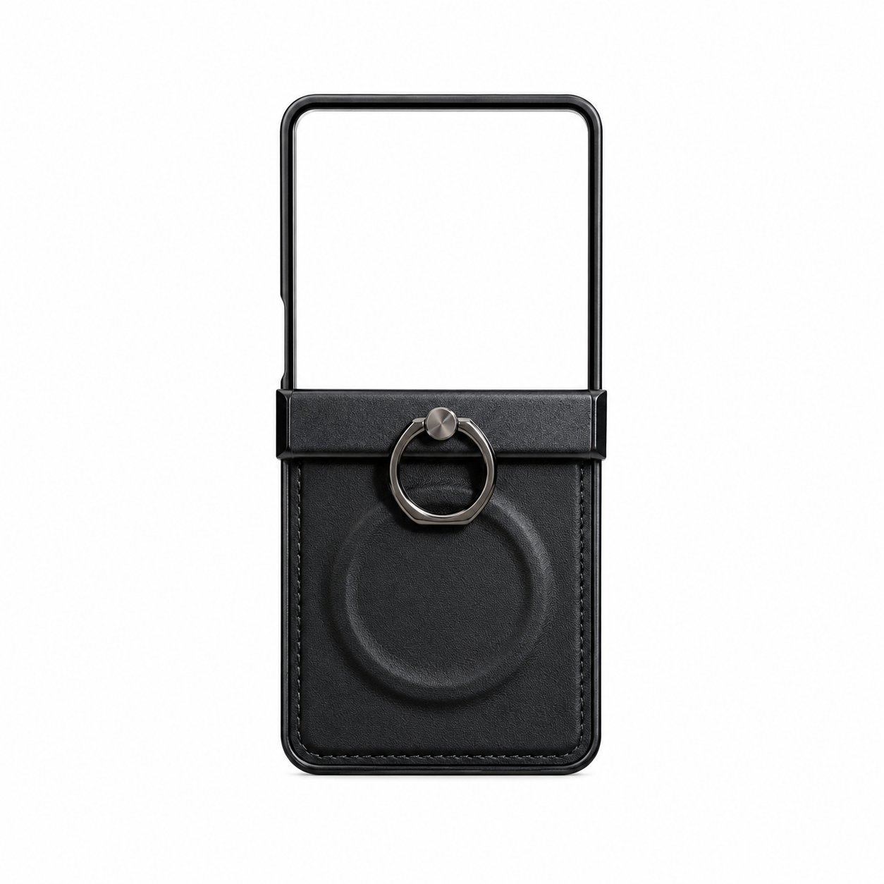 Funda PU Leather Marco Metal Anillo para Samsung Z Flip 7