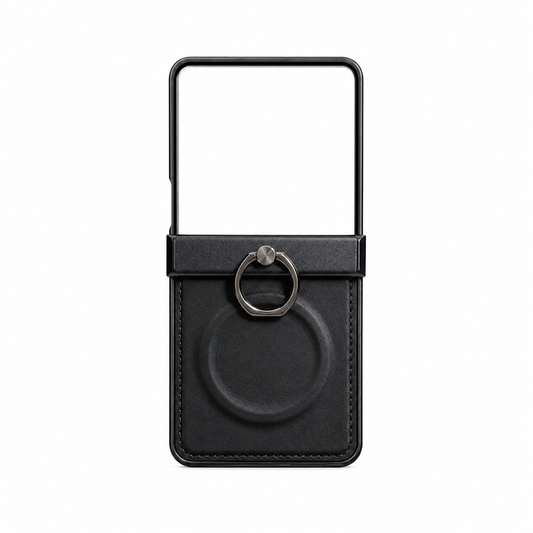 Funda PU Leather Marco Metal Anillo para Samsung Z Flip 7