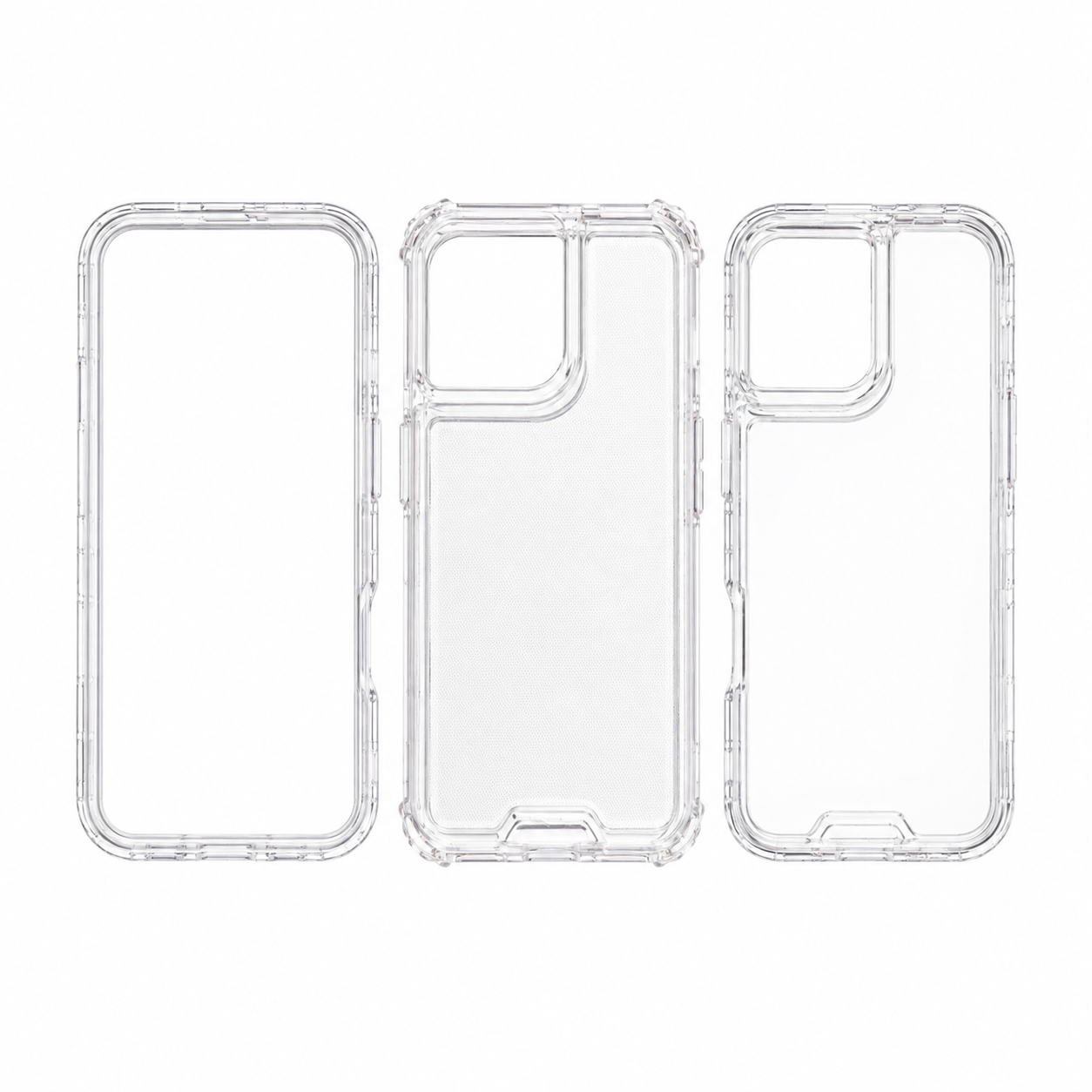 Funda Crystal 3 Piezas Antichoque para OPPO Reno 13F