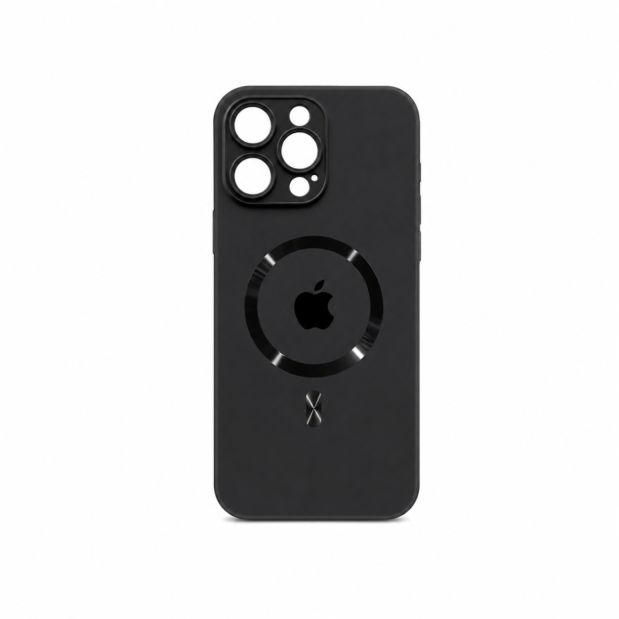 Funda Silicona MagSafe Ventana Logo Cámara iPhone 15 Pro Max