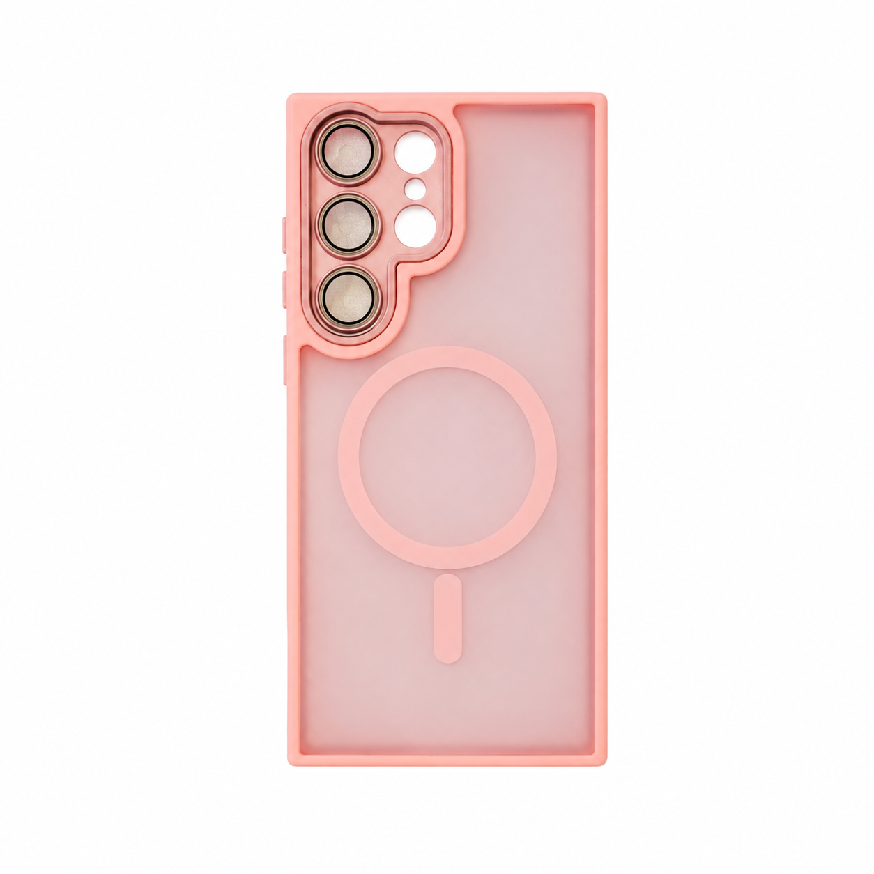 Funda Magnética Esmerilada Anillos Cámara Samsung S23 Ultra