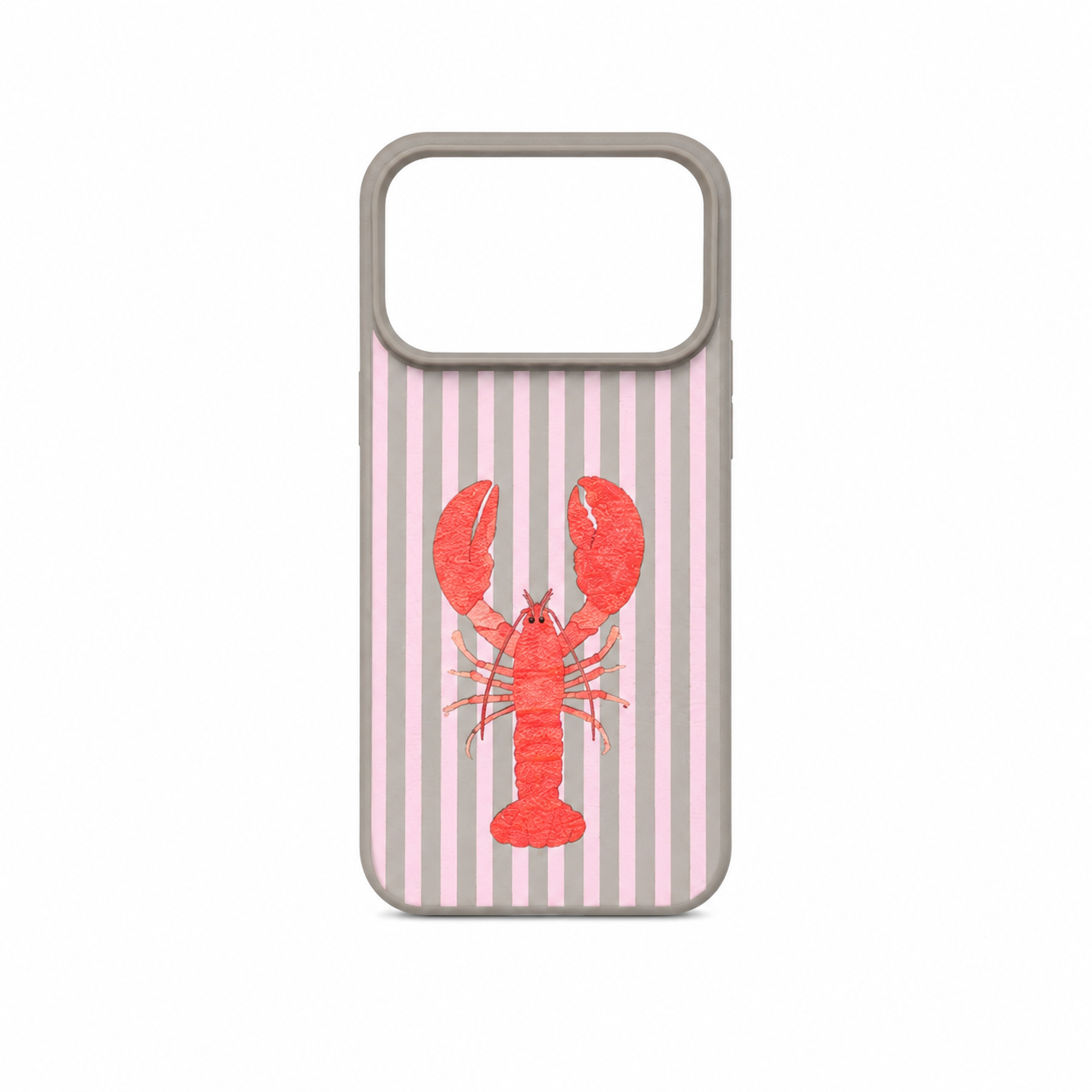 Funda Langosta Rayas Preppy para iPhone 17 Pro
